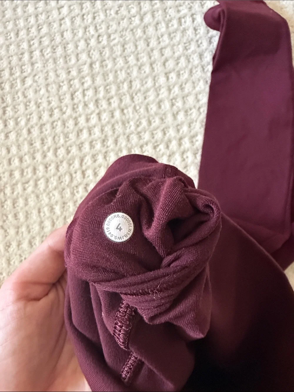 lululemon athletica Deep Plum Performance Leggings- CLOSET CLEAR OUT